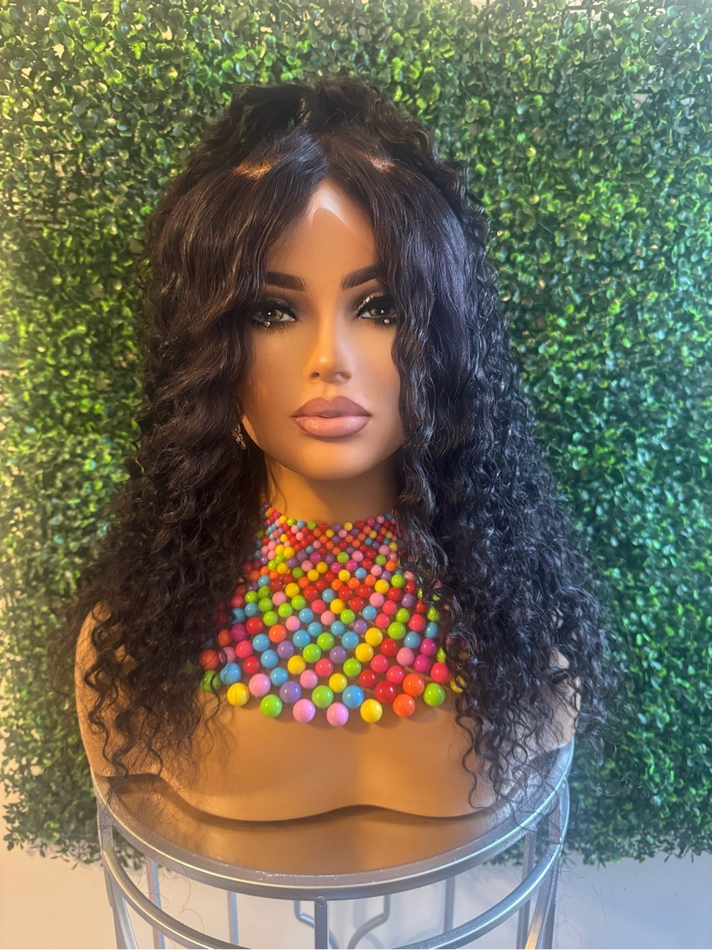 Curly Lace closure Wig - Unbranded